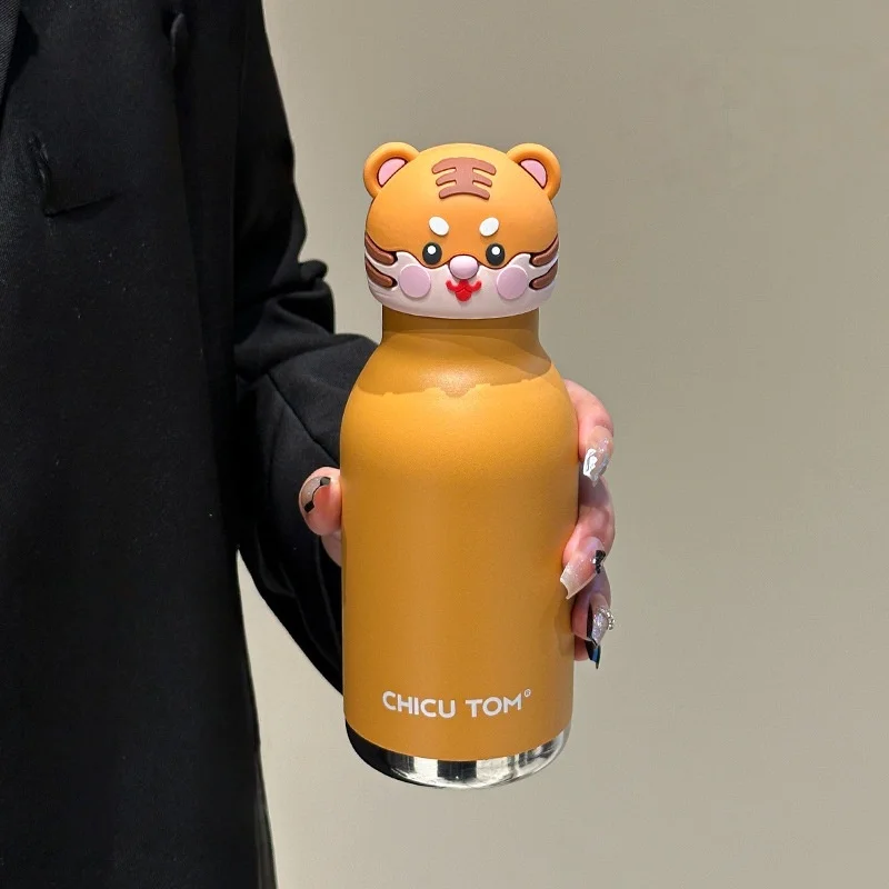 Termo Infantil de Acero Inoxidable con Diseño de Animales