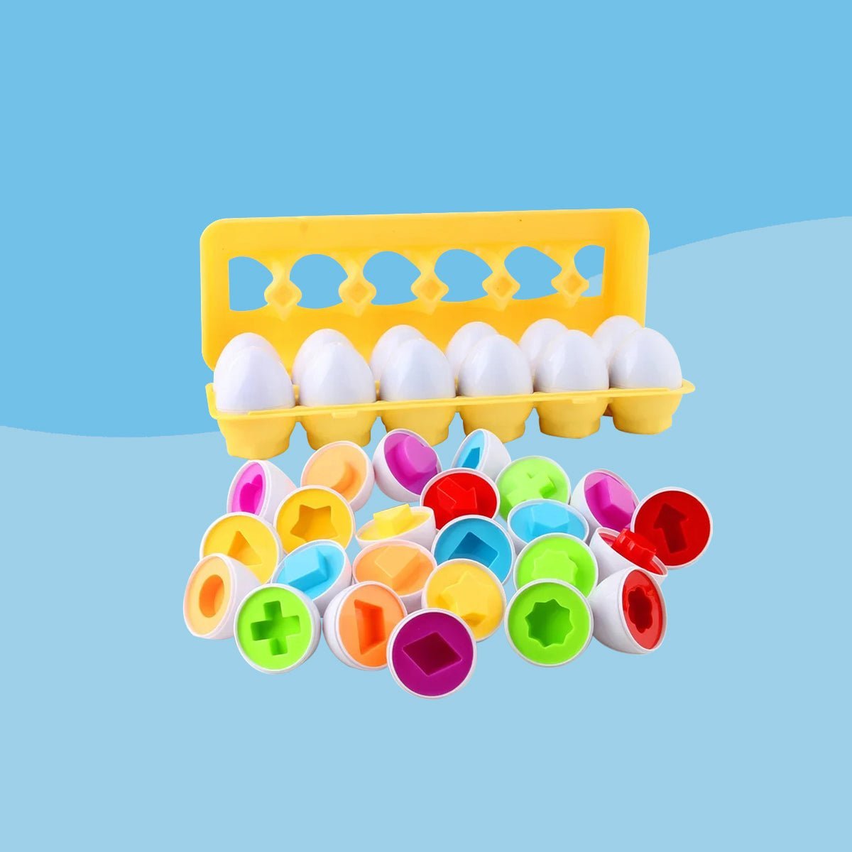 Huevos Geométricos Montessori - Niño Feliz