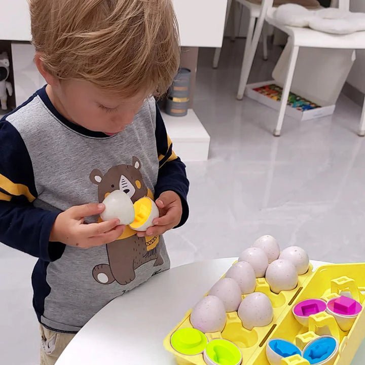 Huevos Geométricos Montessori - Niño Feliz