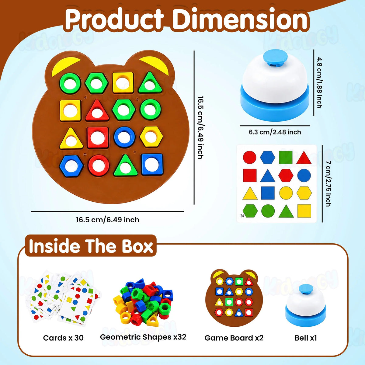 Juego De Asociación De Formas y Colores Para Niños