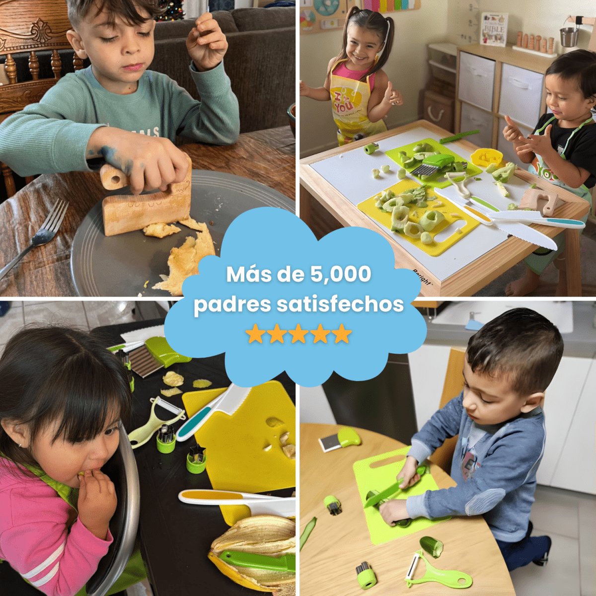 Kit de Cocina Montessori 13 Piezas - Niño Feliz