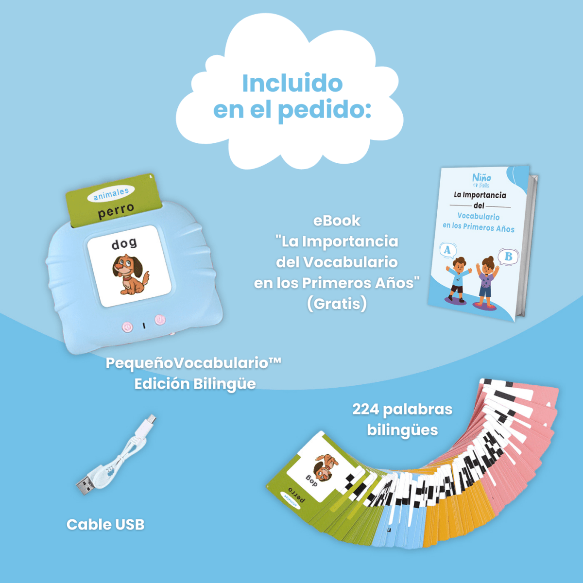 PequeñoVocabulario™ | Edición Bilingüe - Niño Feliz