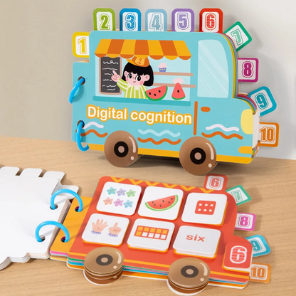 Libro de actividades infantil para aprender a contar del 1 al 10