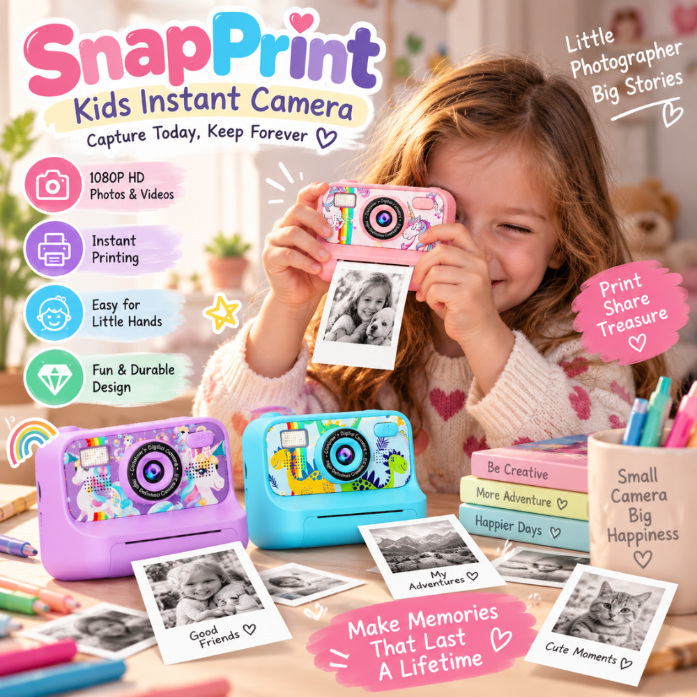 Cámara infantil compacta diseñada para manos pequeñas