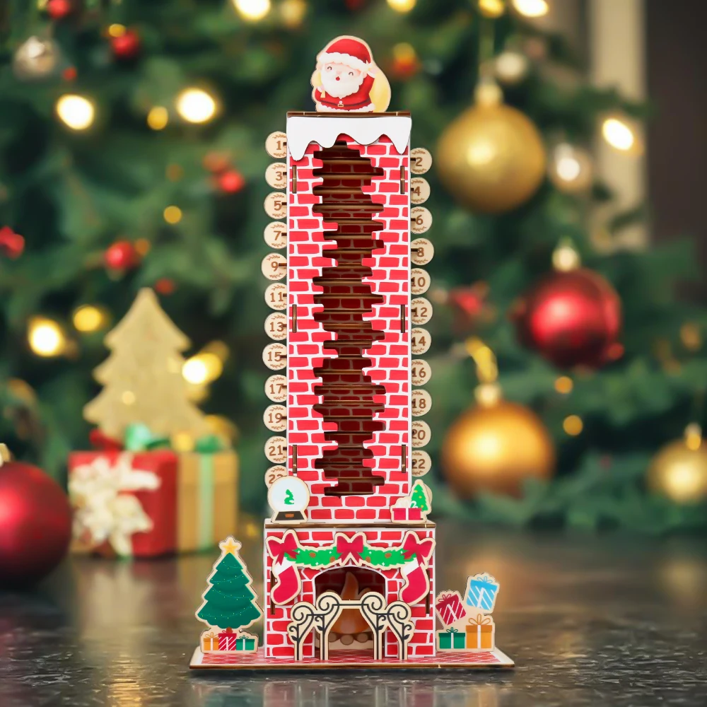 Calendario de Adviento de madera ideal para disfrutar la cuenta regresiva en familia