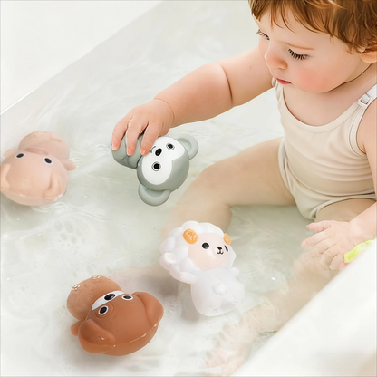 Carritos de silicona con diseños de animales para juego infantil