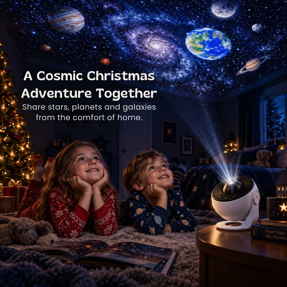 Domo de luz nocturna para dormitorio infantil