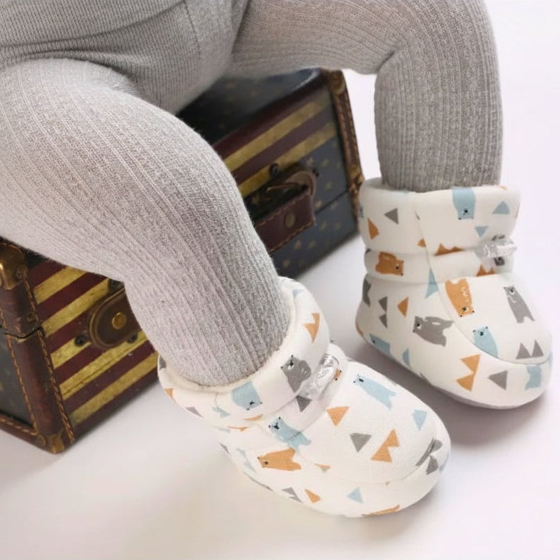 Botas para bebé con forro suave y suela antiderrapante