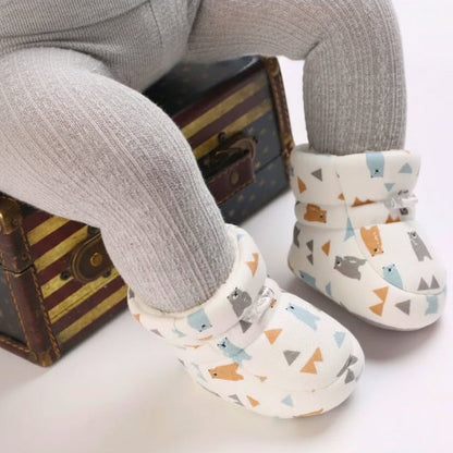 Botas para bebé con forro suave y suela antiderrapante