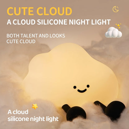 Lámpara nocturna de nube para decorar el cuarto infantil
