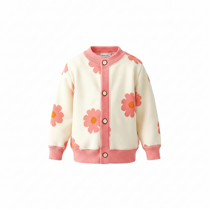Cárdigan Tejido Infantil Con Estampados