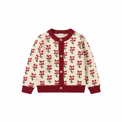 Cárdigan Tejido Infantil Con Estampados