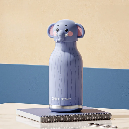 Termo Infantil de Acero Inoxidable con Diseño de Animales
