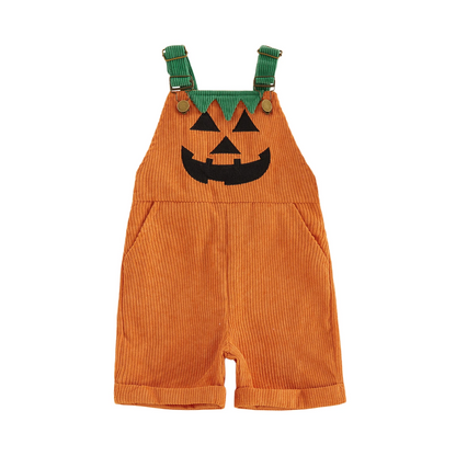 Vista posterior del peto infantil de Halloween