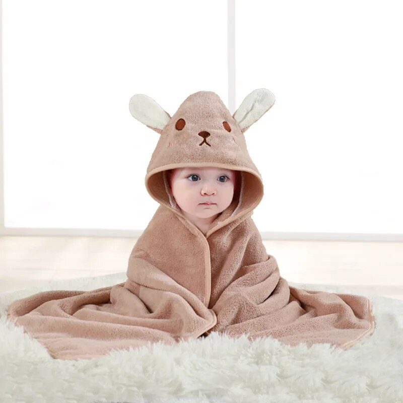 Toalla De Baño Infantil Con Animales Caricaturizados