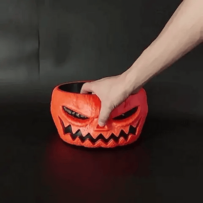 Tazón De Dulces De Halloween Con Mano Móvil