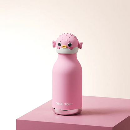 Termo Infantil de Acero Inoxidable con Diseño de Animales