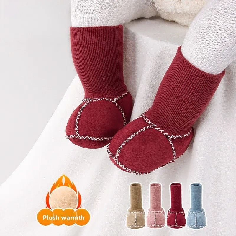 Zapatitos de bebé con textura tejida
