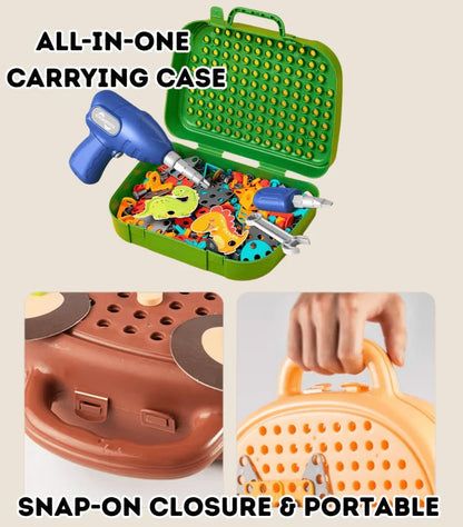 Caja De Herramientas De Juguete Montessori Para Niños - Niño Feliz