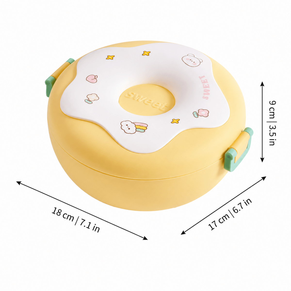 Caja de Lunch Infantil con Compartimentos - Niño Feliz