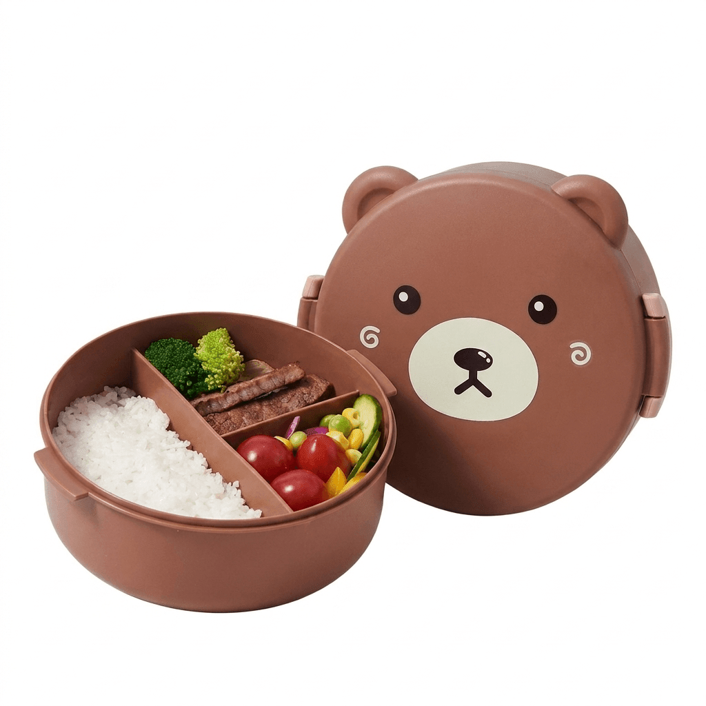 Caja de Lunch Infantil con Compartimentos - Niño Feliz