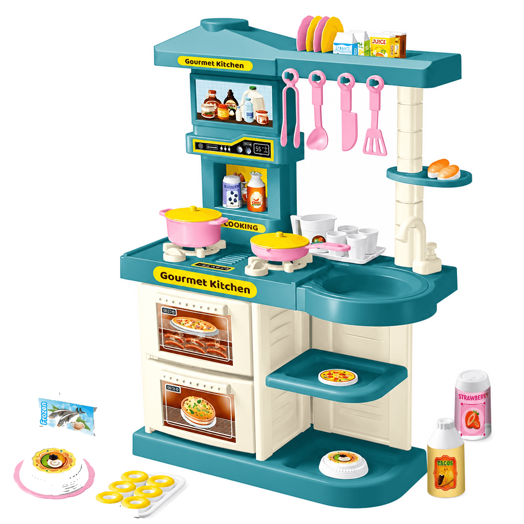 Cocina De Juguete Con Lavabo De Agua Real - Niño Feliz