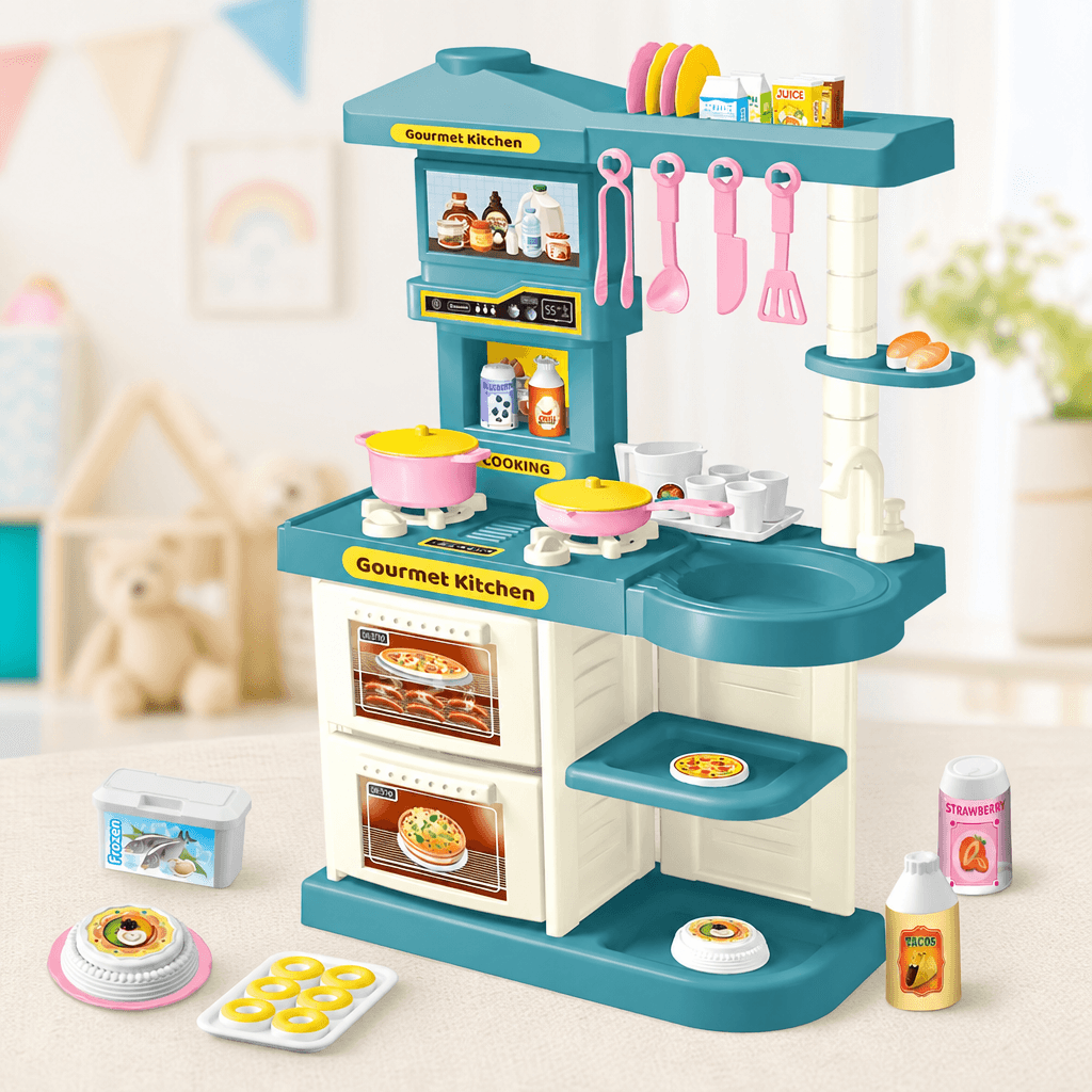 Cocina De Juguete Con Lavabo De Agua Real - Niño Feliz