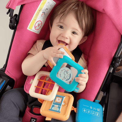 Cubo Interactivo Montessori 7 en 1 para Aprender - Niño Feliz