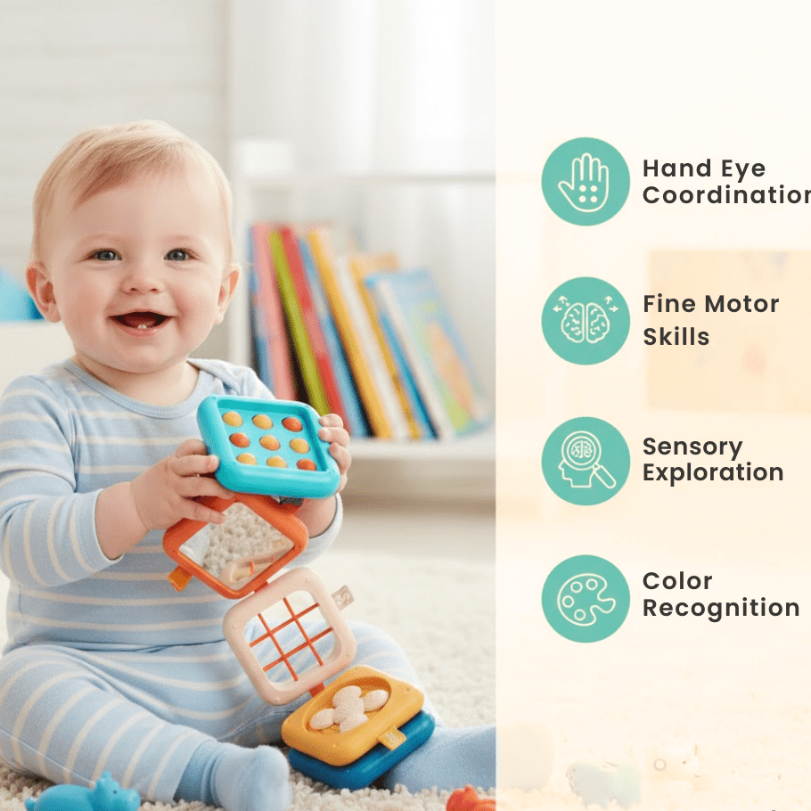 Cubo Interactivo Montessori 7 en 1 para Aprender - Niño Feliz