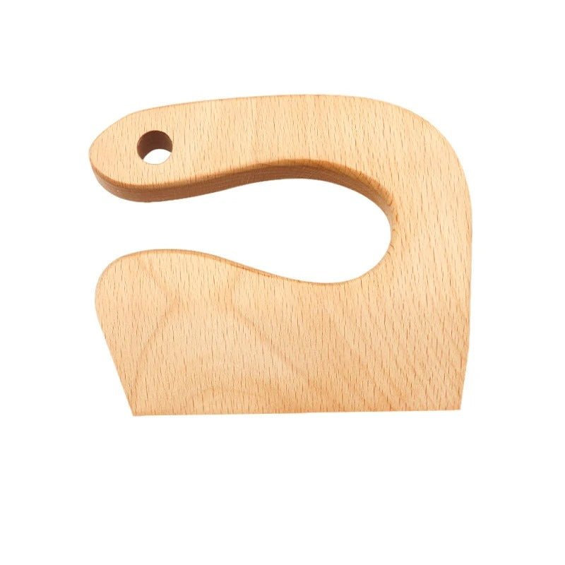 Cuchillo De Madera Para Niños Montessori - Niño Feliz