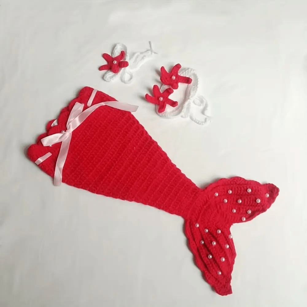 Disfraz De Sirena Para Bebé Con Cola Top Y Diadema - Niño Feliz