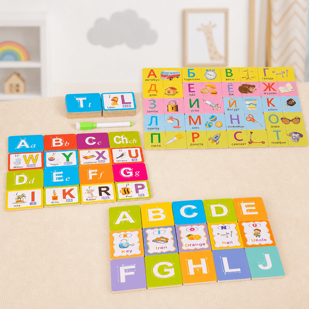 Tablero de letras para trazar y practicar escritura