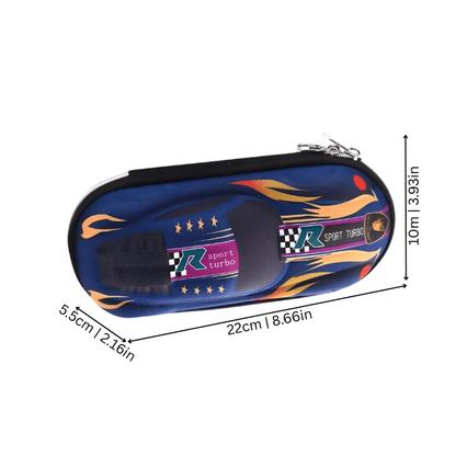 Estuche Escolar Infantil Con Diseño De Auto 3D - Niño Feliz