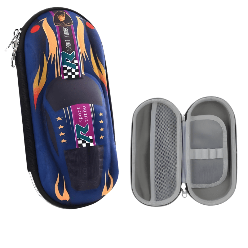Estuche Escolar Infantil Con Diseño De Auto 3D - Niño Feliz