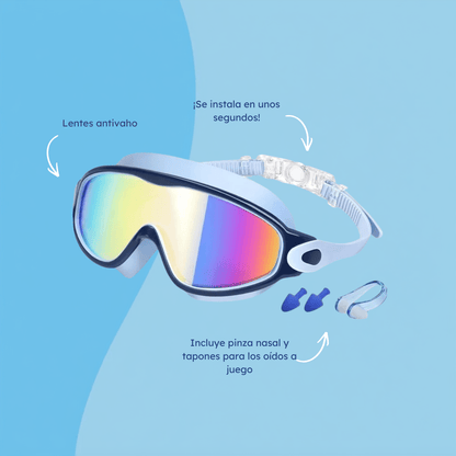 Gafas de natación con clip - Niño Feliz