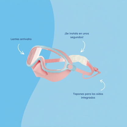 Gafas de natación con clip - Niño Feliz