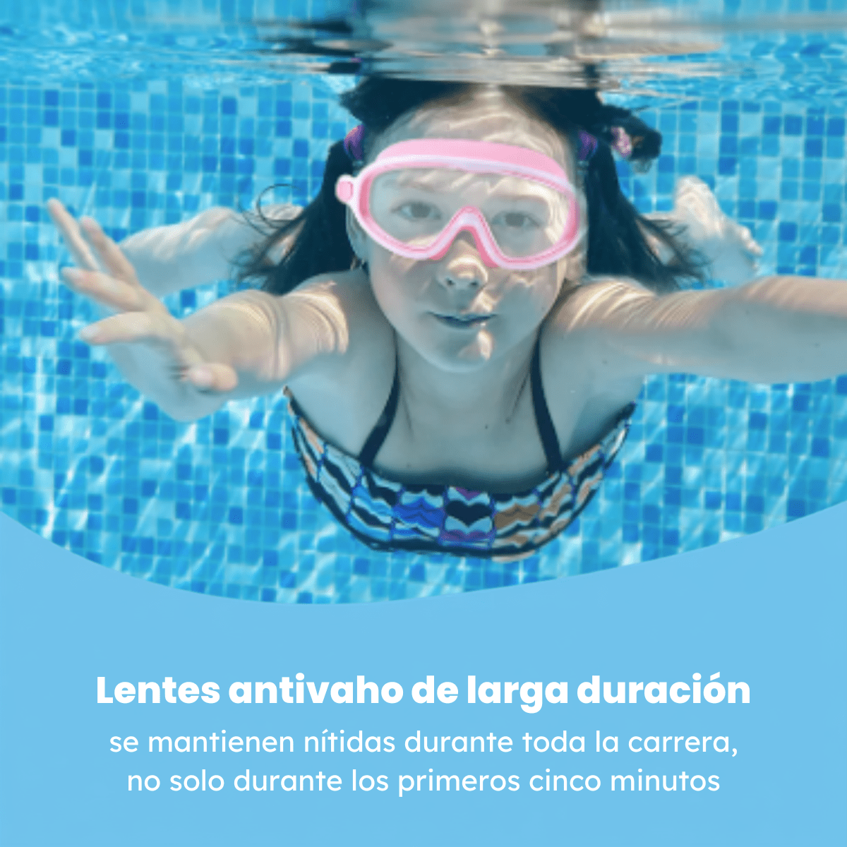 Gafas de natación con clip - Niño Feliz