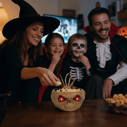 Tazón De Dulces De Halloween Con Mano Móvil