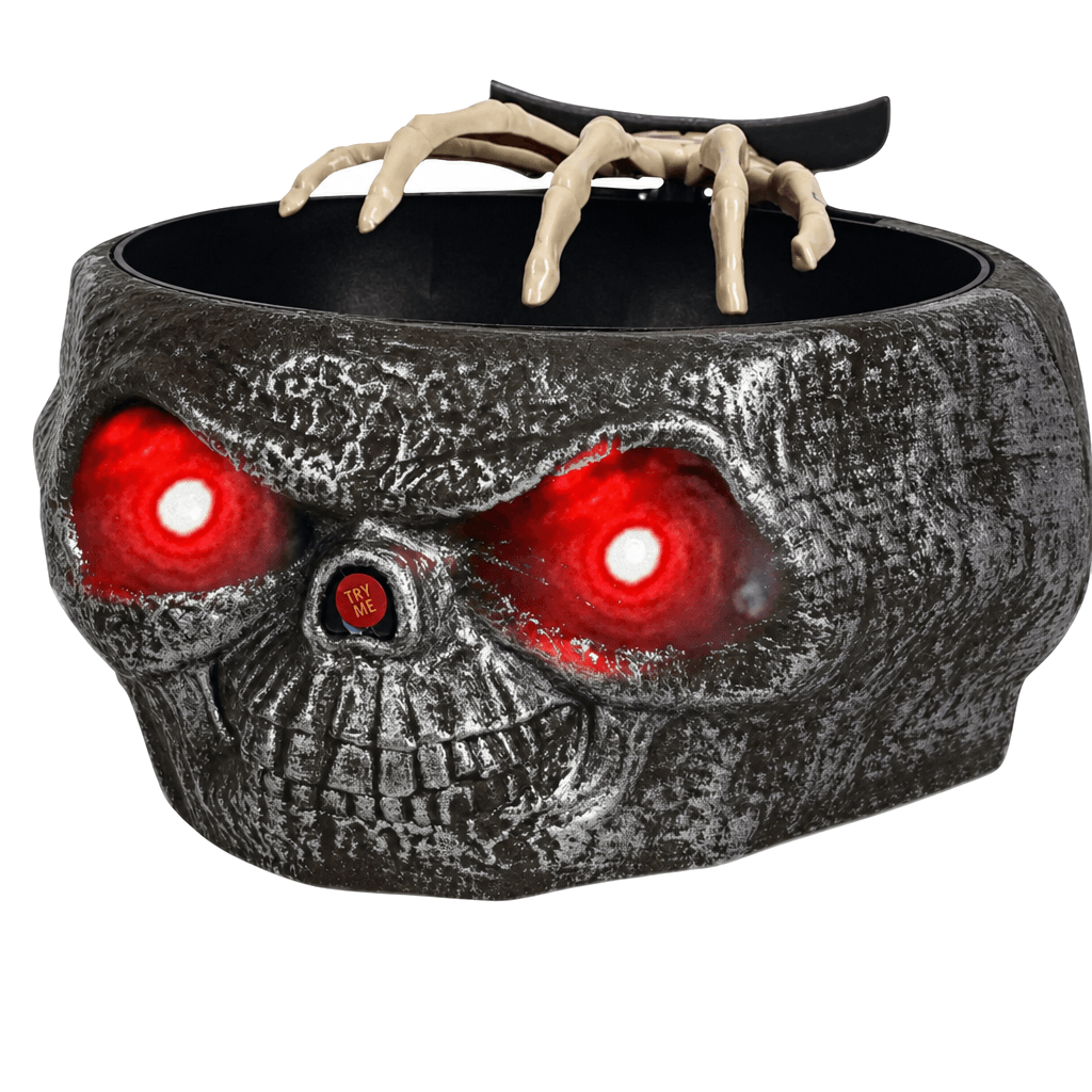 Tazón De Dulces De Halloween Con Mano Móvil