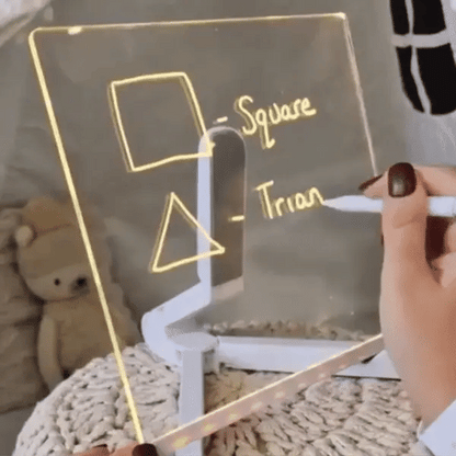 Pizarra luminosa con LED para dibujar