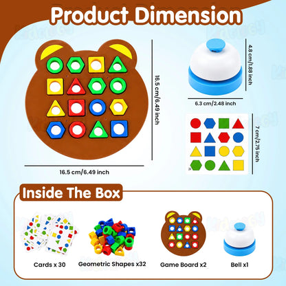 Juego De Asociación De Formas y Colores Para Niños
