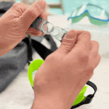 Gafas de natación con clip