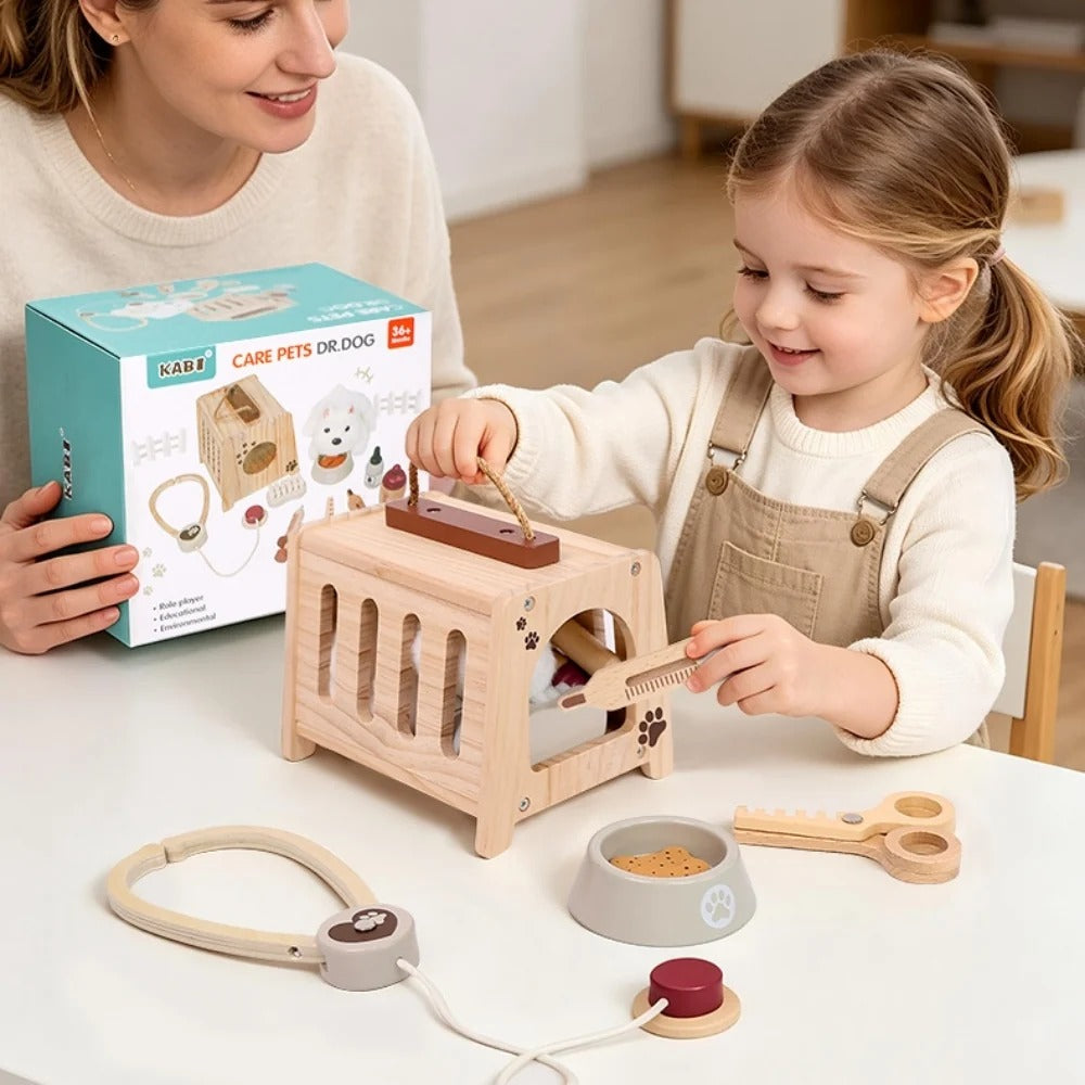 Set de Veterinario para Niños de Madera