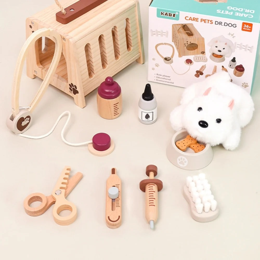 Set de Veterinario para Niños de Madera