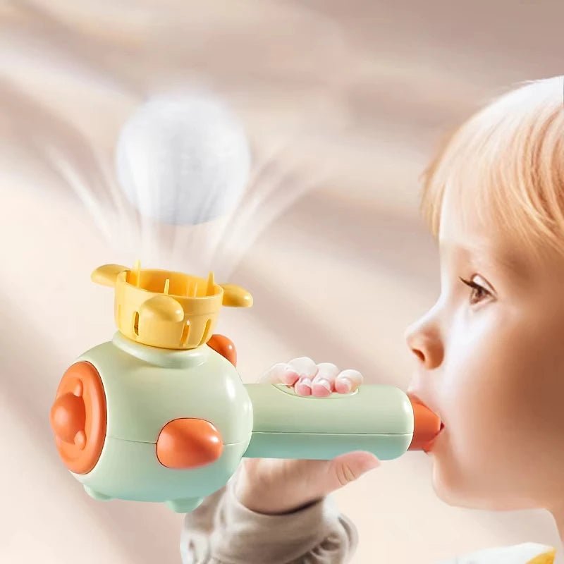Juguete De Soplo Montessori Para Comunicación Y Habilidades - Niño Feliz