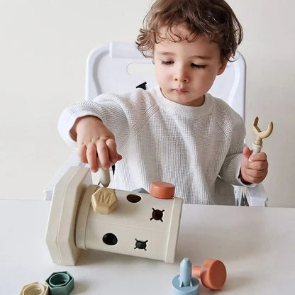 Juguete Montessori Magnético de Deslizar y Atornillar - Niño Feliz