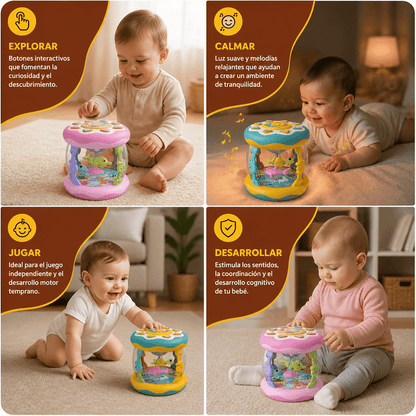 Juguete Musical Interactivo con Luces Montessori - Niño Feliz