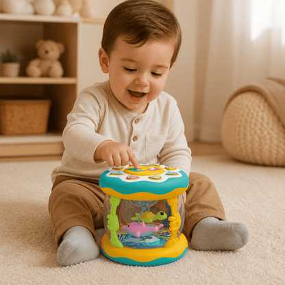 Juguete Musical Interactivo con Luces Montessori - Niño Feliz