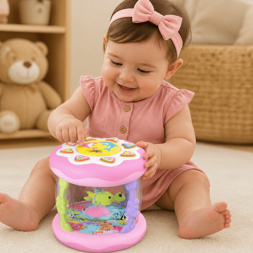 Juguete Musical Interactivo con Luces Montessori - Niño Feliz