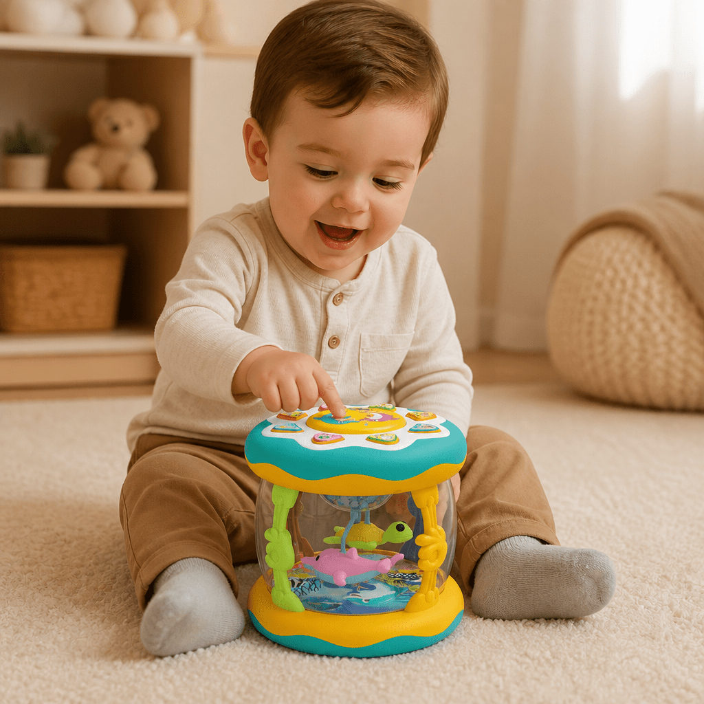 Juguete Musical Interactivo con Luces Montessori - Niño Feliz